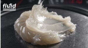Industrial grease sample used in lubrication solutions for machinery protection