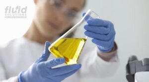 Fluid testing equipment analyzing oil samples for industrial lubrication solutions